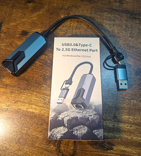 Usb 2 5g ethernet - usb, to